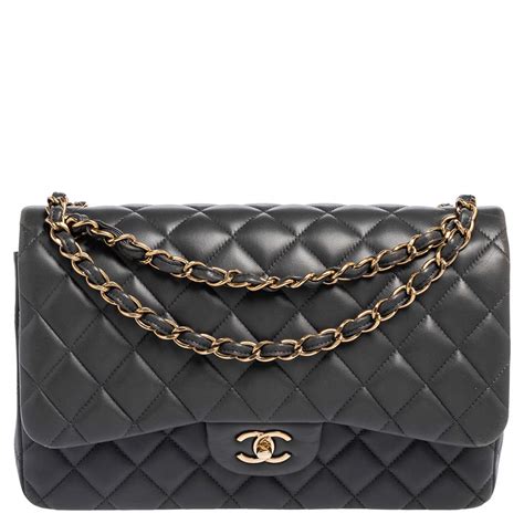 chanel gray|chanel gray bag.